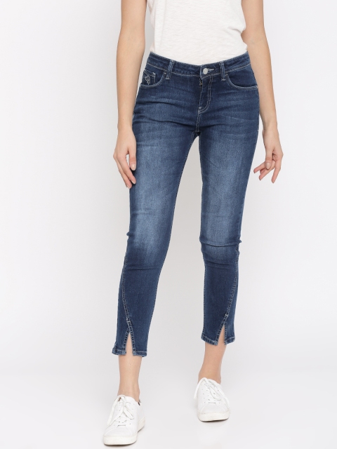 

Flying Machine Women Blue Skinny Fit Mid-Rise Clean Look Stretchable Jeans