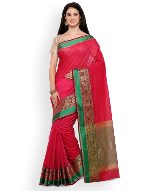 

Saree mall Pink Woven Design Art Silk Saree