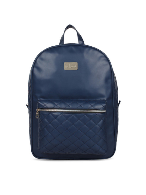 

Anekaant Women Navy Blue Solid Backpack
