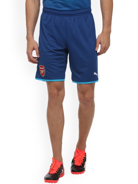 

Puma Men Blue Solid Regular Fit AFC Replica Sports Shorts