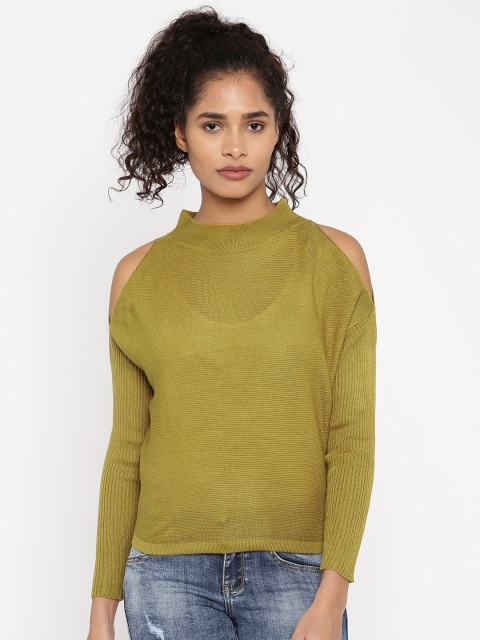 

Deal Jeans Women Mustard Yellow Solid Top