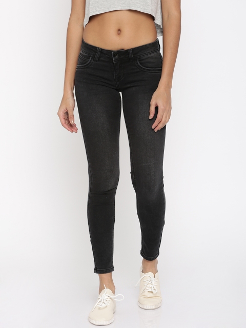 

Deal Jeans Women Black Skinny Fit Mid-Rise Clean Look Stretchable Jeans