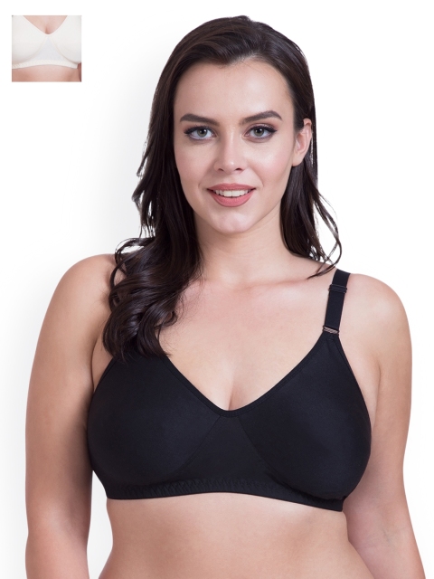 

Rajnie Pack of 2 Full-Coverage Everyday Bras, Beige