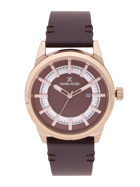 

Daniel Klein Premium Men Brown & Silver-Toned Analogue Watch DK11476-2