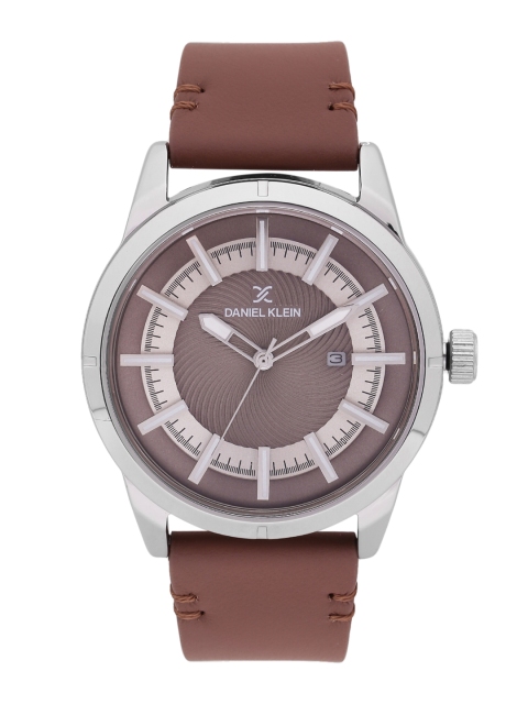 

Daniel Klein Premium Men Brown & Silver-Toned Analogue Watch DK11476-7