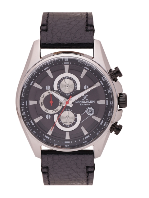 

Daniel Klein Exclusive Men Gunmetal-Toned Multifunction Analogue Watch DK11556-4, Metallic