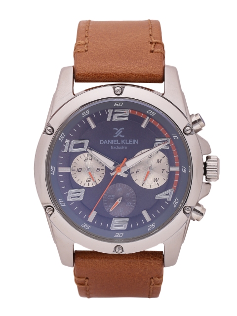 

Daniel Klein Men Gunmetal-Toned Analogue Watch DK11351-7, Metallic