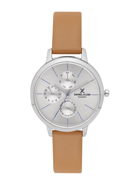 

Daniel Klein Exclusive Women Silver-Toned Multifunctional Analogue Watch DK11545-3