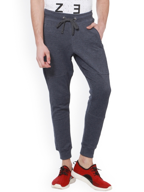 

People Men Navy Blue Slim Fit Solid Joggers
