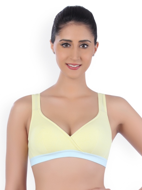 

Triumph Yellow Comfort 127 Classics Padded Wireless Cross-Strap Bra 7613124398224