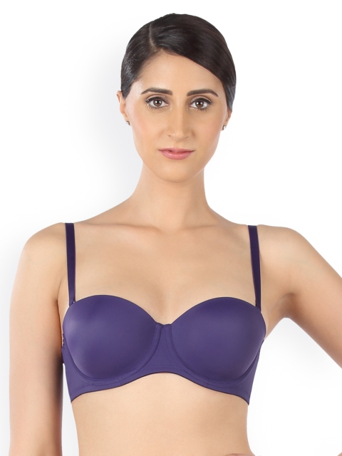 

Triumph T-Shirt Bra 77 Wired Padded Detachable Straps Seamless Everyday Bra, Purple