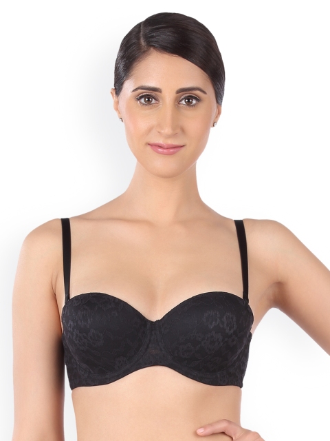 

Triumph Black Solid Underwired Lightly Padded Push-Up Bra