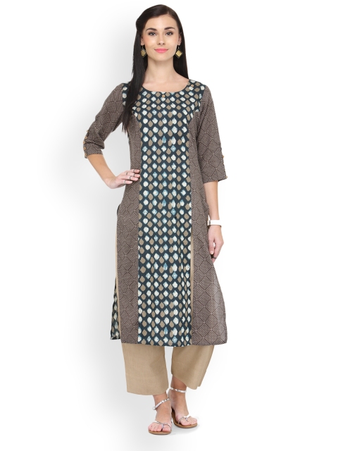 

Varanga Taupe Printed With Trousers