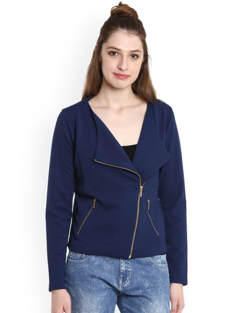 

United Colors of Benetton Women Blue Solid Tailored Jacket