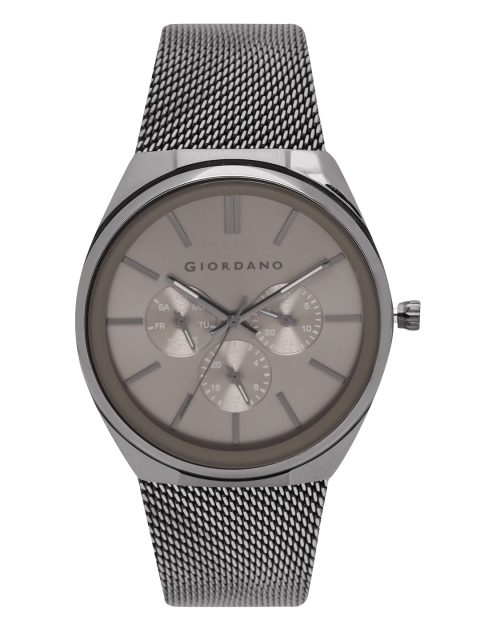 

GIORDANO Men Gunmetal-Toned Multifunction Watch 1841-55, Metallic