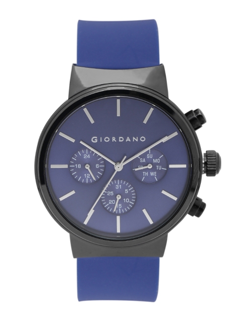 

GIORDANO Men Blue Multifunction Watch 1843-02, Navy blue