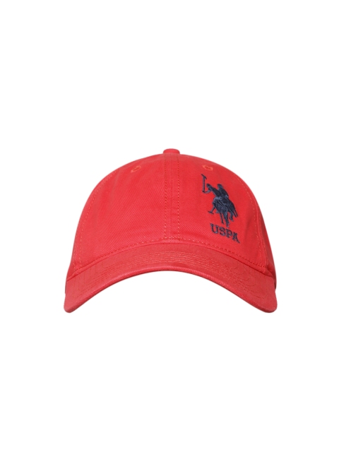 

U.S. Polo Assn. Men Red Solid Baseball Cap