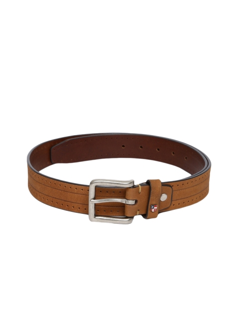 

U.S. Polo Assn. Men Tan Brown Solid Leather Belt