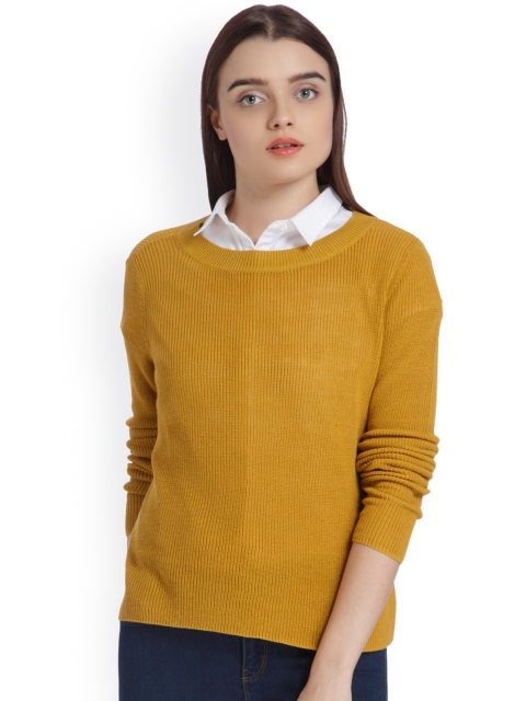 

Vero Moda Women Mustard Yellow Pullover