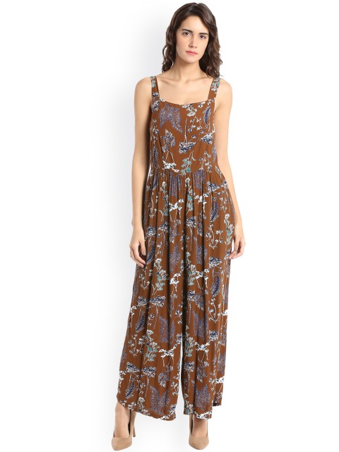 

Vero Moda Brown Printed Basic Jumpsuit