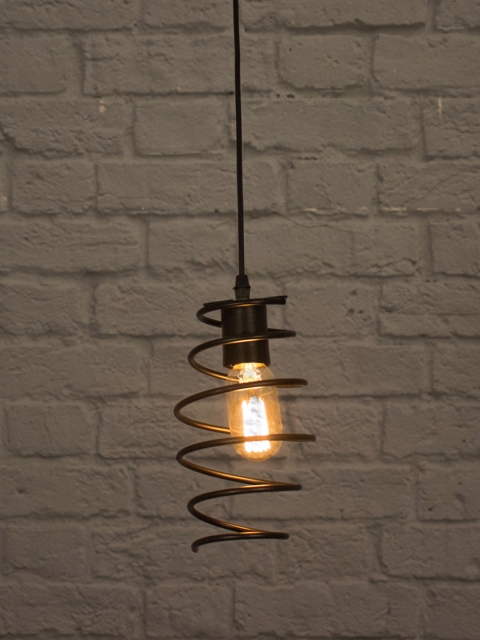 

Fos Lighting Black Shocker Coil Pendant Hanging Lamp