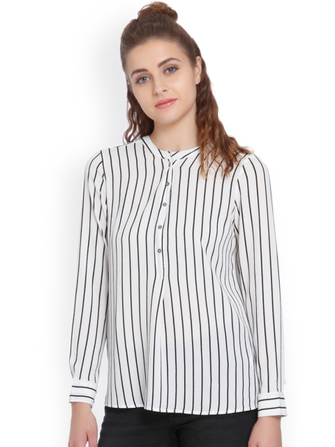 

ONLY Women White Striped Top