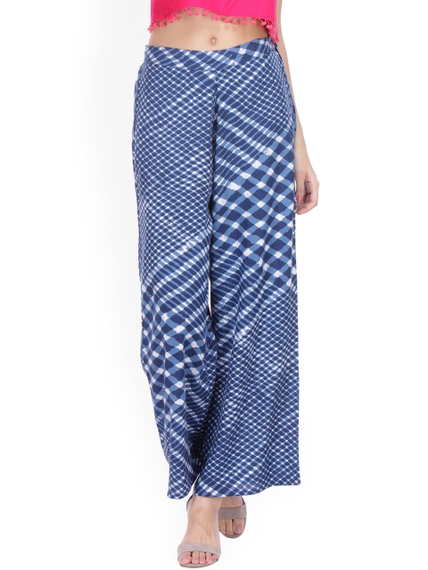 

Varanga Indigo Printed Straight Palazzo, Blue