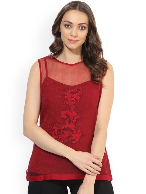 

Soie Women Maroon Solid Top