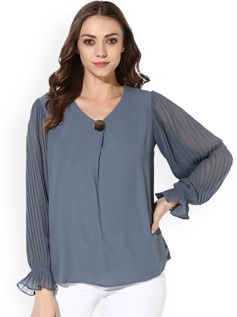 

Soie Women Grey Solid Top