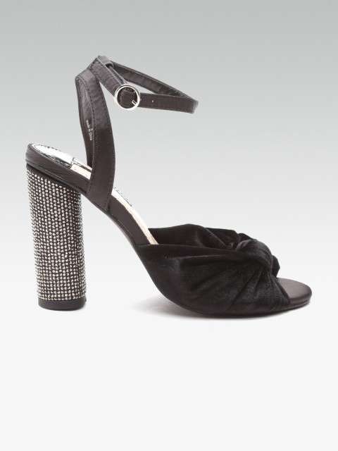 

DOROTHY PERKINS Women Black Solid Sandals