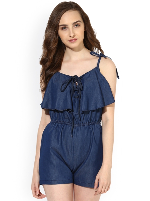 

StyleStone Women Blue Denim Playsuit