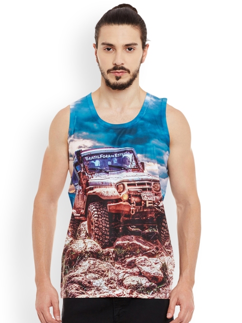 

Wear Your Mind Men Multicoloured Printed Round Neck T-shirt, Multi