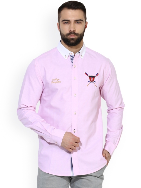 

Red Tape Men Pink Smart Fit Solid Casual Shirt