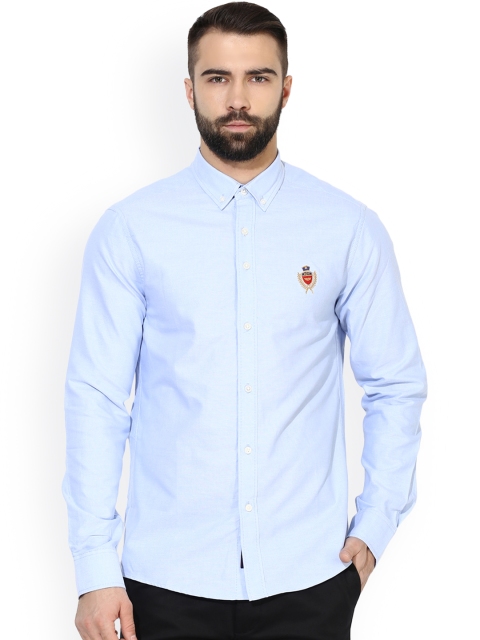 

Red Tape Men Blue Smart Fit Solid Casual Shirt