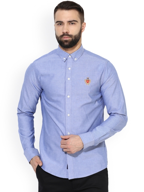 

Red Tape Men Blue Smart Fit Printed Casual Shirt