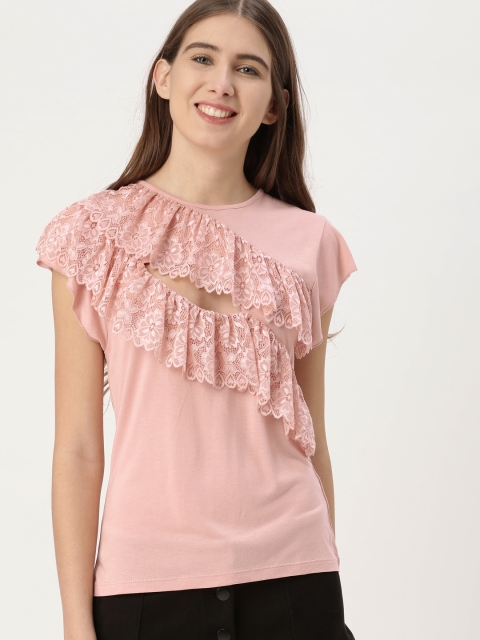 

DressBerry Women Pink Solid Top