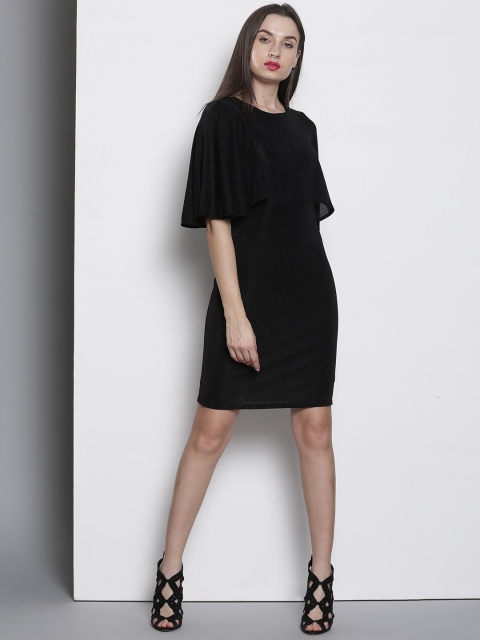 

DOROTHY PERKINS Women Black Solid Sheath Dress