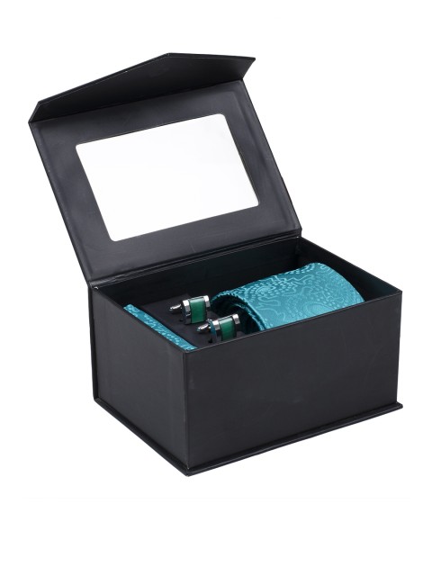 

Tossido Men Green Patterned Accessory Gift Set