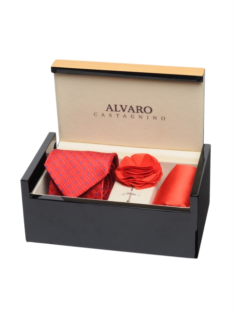 

Alvaro Castagnino Men Red &Blue Accessory Gift Set