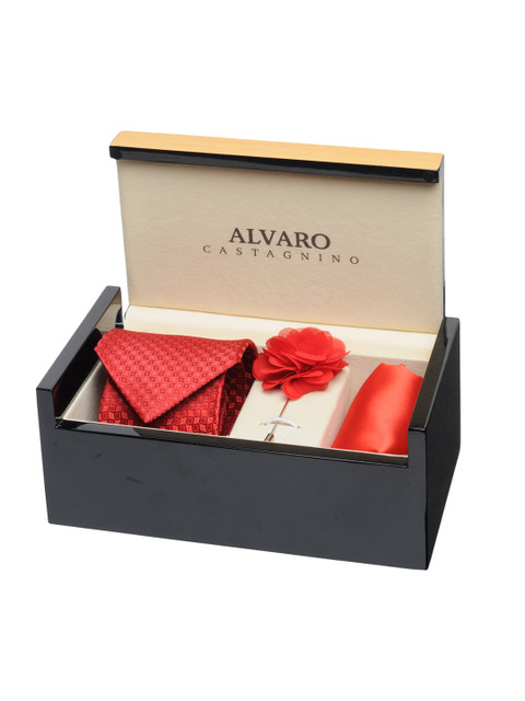 

Alvaro Castagnino Men Red Accessory Gift Set