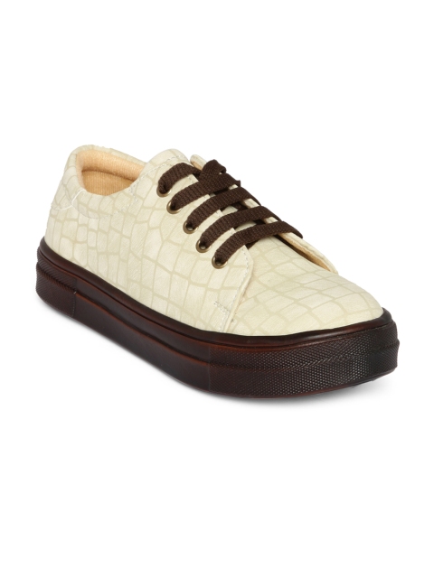 

Marc Loire Women Cream Solid Synthetic Sneakers