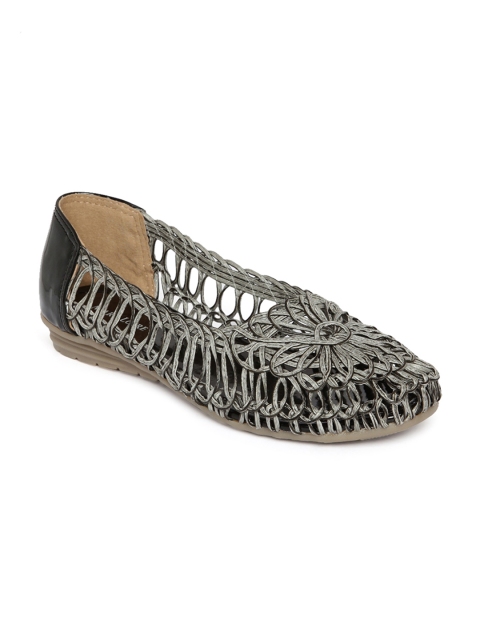 

Marc Loire Women Grey Woven Design Synthetic Ballerinas