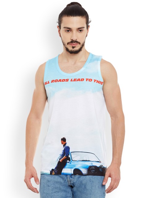 

Wear Your Mind Men White Printed Round Neck T-shirt