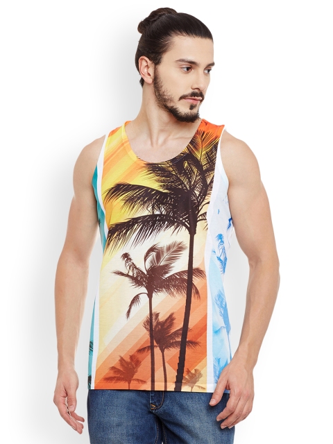 

Wear Your Mind Men Multicoloured Printed Round Neck Regular Fit T-shirt, Multi