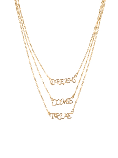 

Pipa Bella Gold-Toned Dreams Come True Layered Necklace