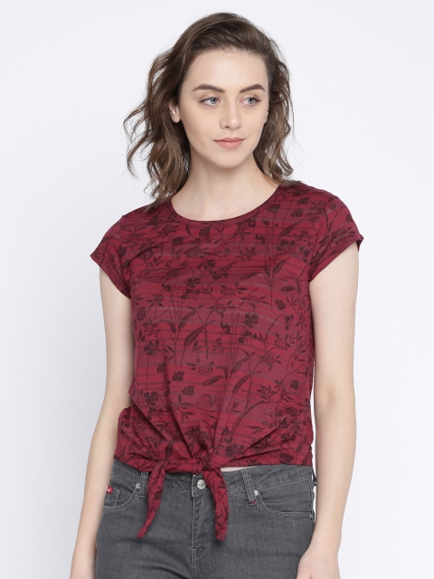 

Lee Cooper Women Red Printed Top