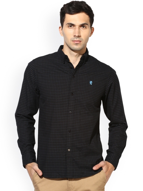 

Red Tape Men Black Comfort Regular Fit Checked Casual Shirt