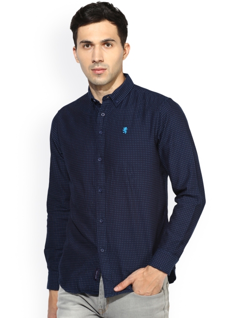 

Red Tape Men Navy Blue Comfort Regular Fit Printed Casual Shirt