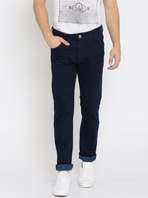 

Mast & Harbour Men Blue Slim Fit Mid-Rise Clean Look Stretchable Jeans