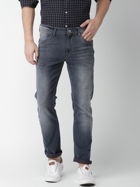 

Mast & Harbour Men Blue Slim Tapered Fit Mid-Rise Clean Look Stretchable Jeans
